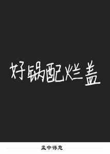 《好锅配烂盖》
