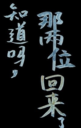 《知道吗,那两位回来了》
